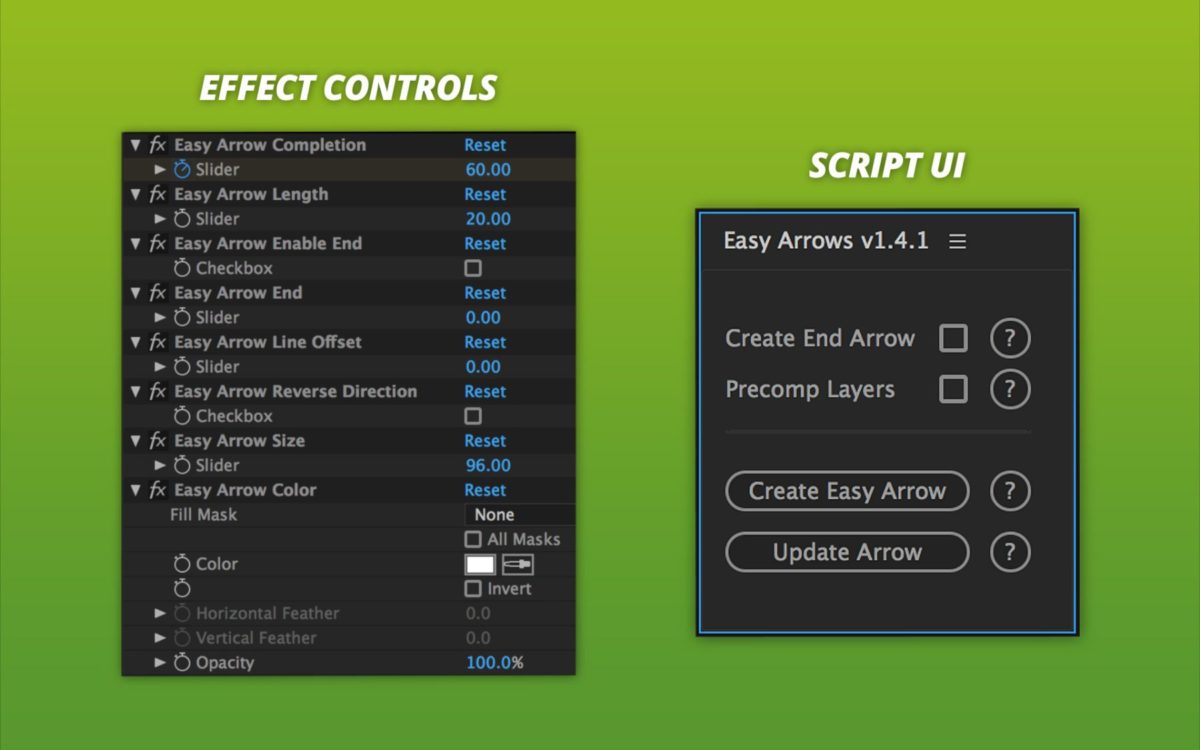 easy arrows script for after effects v1 3 download